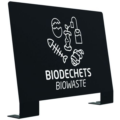 Plaque signalétique de tri Alitri - Biodéchets - Rossignol