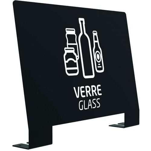Plaque signalétique de tri Alitri - Verre - Rossignol