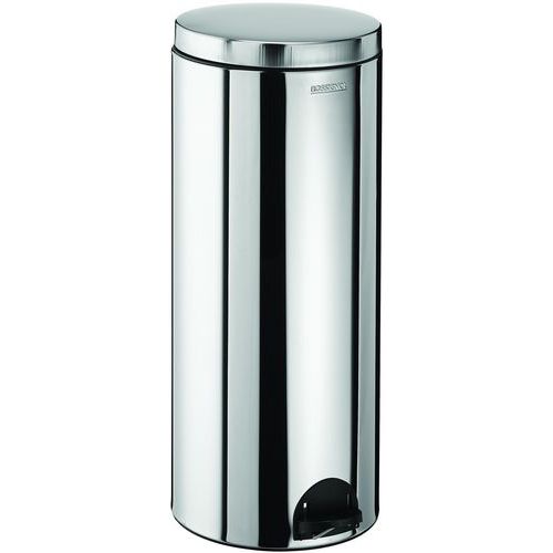 Poubelle en inox à pédale Sanelia - 30L - Rossignol