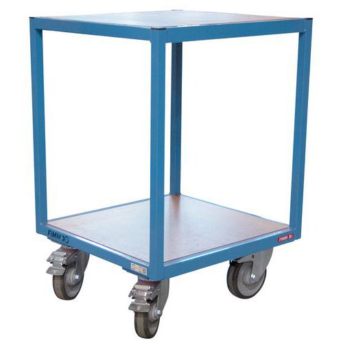 Desserte à 2 plateaux bois - Charge 400 kg - Fimm