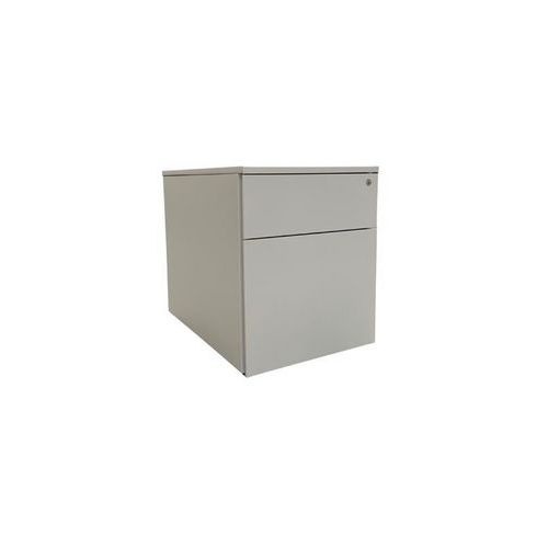 Caisson reconditionné mobile - 2 tiroirs - Gris