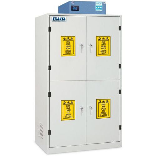 Armoire à filtration haute 4 portes pleines - Exacta