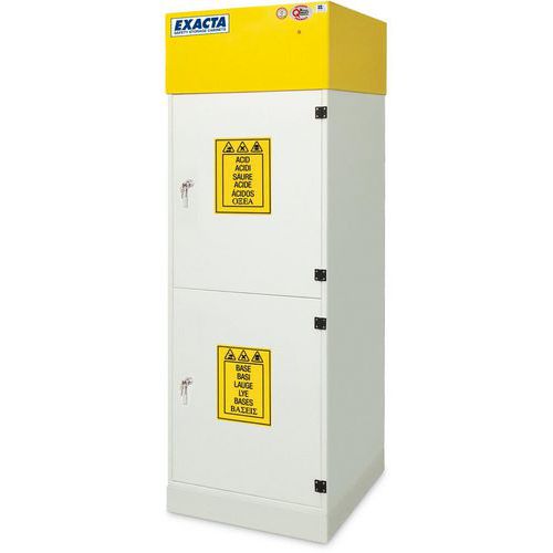 Armoire anti-corrosion en PVC haute - 2 portes superposées - Exacta