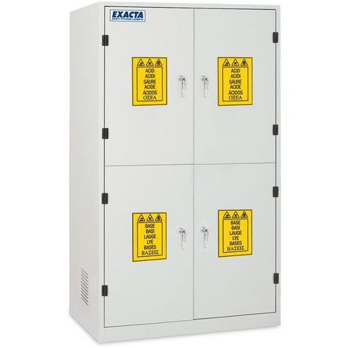 Armoire haute Combi S - 4 portes pleines - Exacta