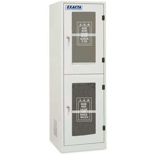 Armoire compartiment superposé Combi S - 2 portes vitrées - Exacta