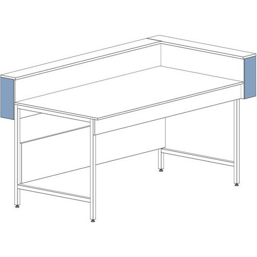 About de finition pour dosseret mural en mélaminé - Blanc - Asem