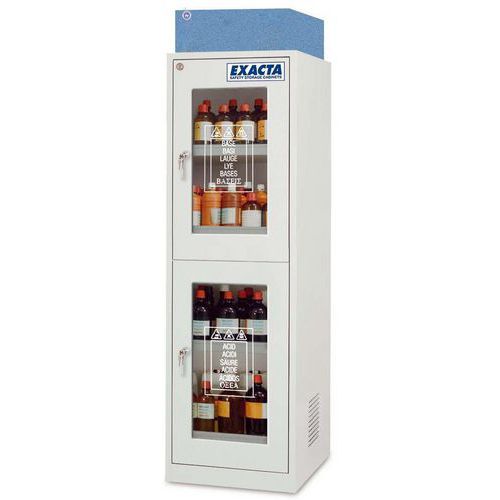 Armoire à filtration 2 portes vitrées-Compartiment superposé-Exacta