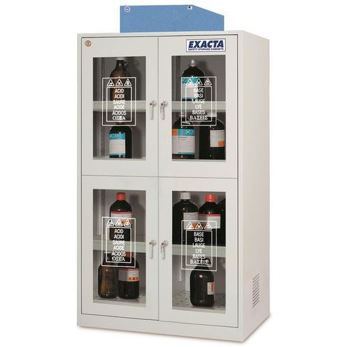 Armoire à filtration haute 4 portes vitrées - Exacta
