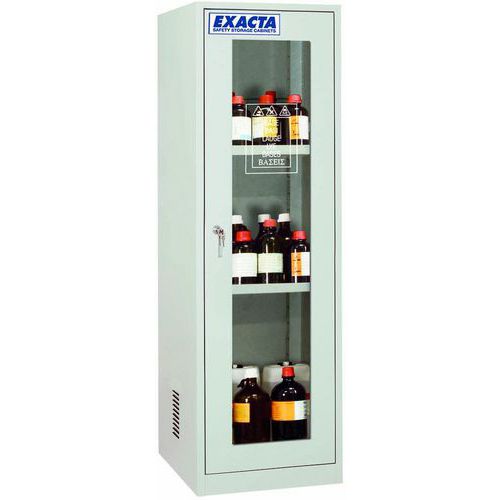 Armoire de sécurité haute 1 porte vitrée - Exacta