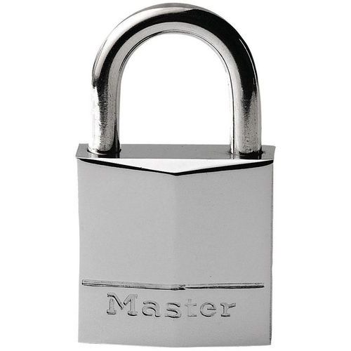 Cadenas à clé en laiton massif nickelé 639EURD - Master Lock