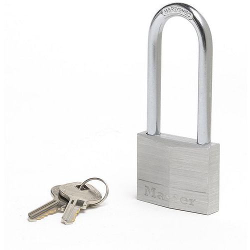Cadenas à clé aluminium avec grande hanse 9150EURDLJ - Master Lock