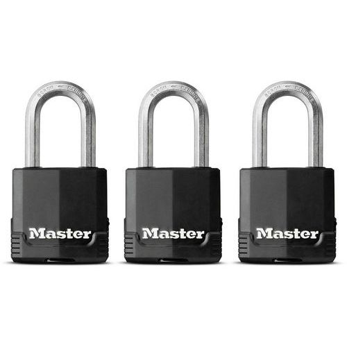 Cadenas à clé en acier laminé Excell M115EURTRILF - Master Lock