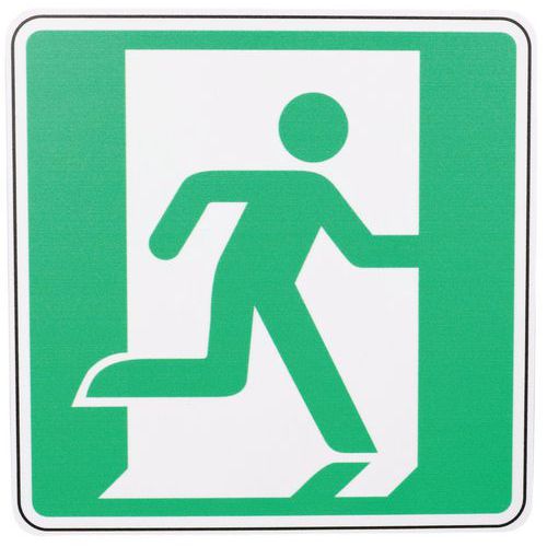 Panneau Sortie de secours droite - PVC - Manutan Expert