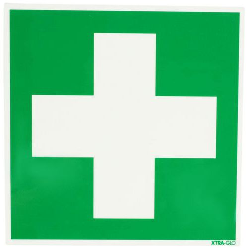 Panneau photoluminescent - Premiers secours - Rigide