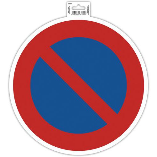 Panneau adhésif interdiction de stationner - Exacompta