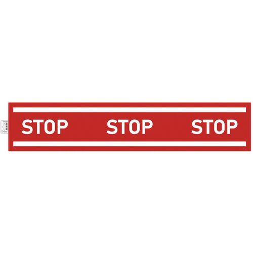 Panneau stop adhésif bande stop - Exacompta