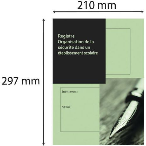 Registre organisation de la sécurité x 40 assortis - Le dauphin Registre organisation de la sécurité x 40 assortis - Le dauphin