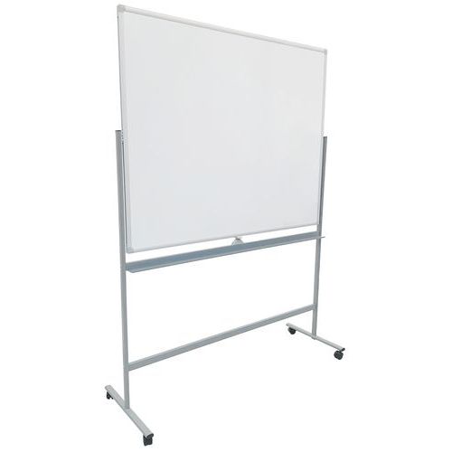 Tableau blanc magnétique laqué mobile et réversible - Manutan Expert