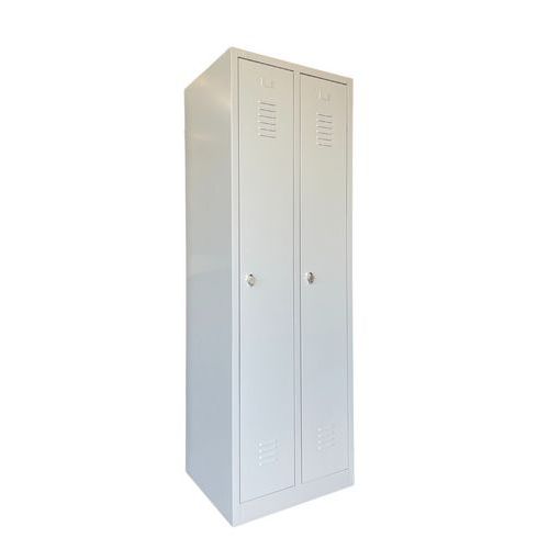 Vestiaire reconditionné - 2 colonnes industrie propre - Sur socle