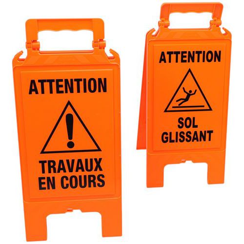 Chevalet orange fluo