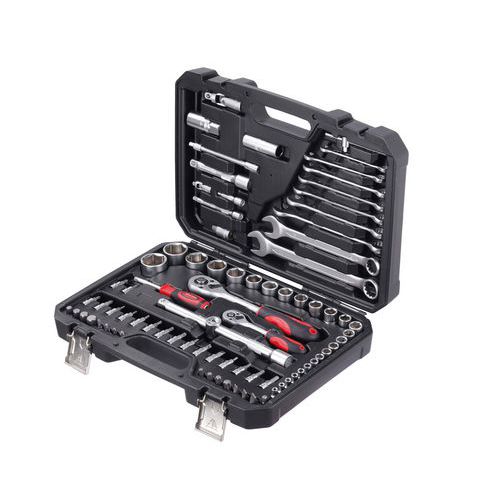 Coffret de 82 douilles 1/4 1/2 et 5/16 - TOOL France