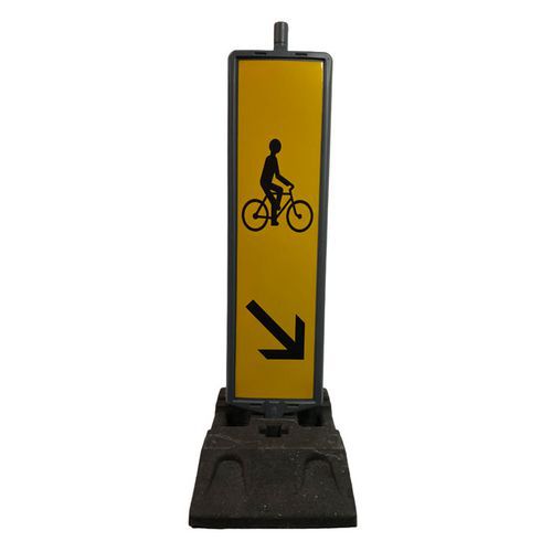 Balise cyclistes CL1 - Double face - Gauche/Droite - Kelias