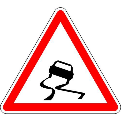 Panneau de signalisation Chaussée glissante - Kelias