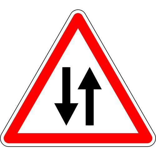 Panneau de signalisation Circulation dans le 2 sens - Kelias