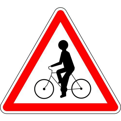 Panneau de signalisation Débouché de cyclistes - Kelias