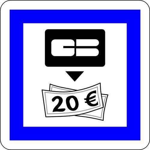 Panneau de signalisation Distributeur billets - Kelias