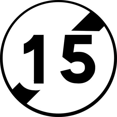 Panneau de signalisation Fin de limitation de vitesse 10 km/h - Kelias