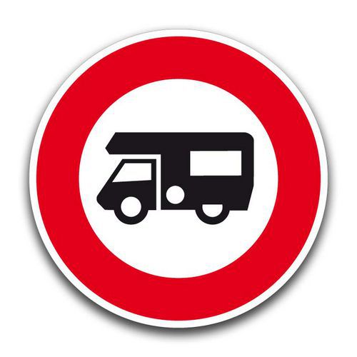 Panneau de signalisation Interdit aux camping-car - Kelias