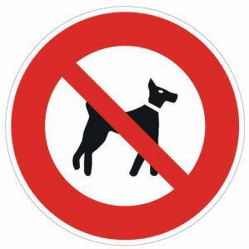 Panneau de signalisation interdit aux chiens CL2 BLX01 - Kelias