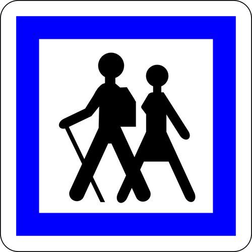 Panneau de signalisation Itinéraire pédestre - Kelias
