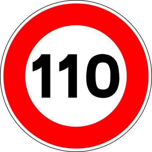 Panneau de signalisation Limitation vitesse 120 km/h - Kelias