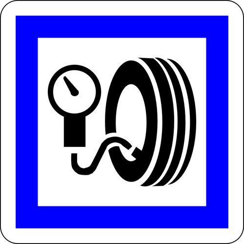 Panneau de signalisation Station de gonflage - Kelias