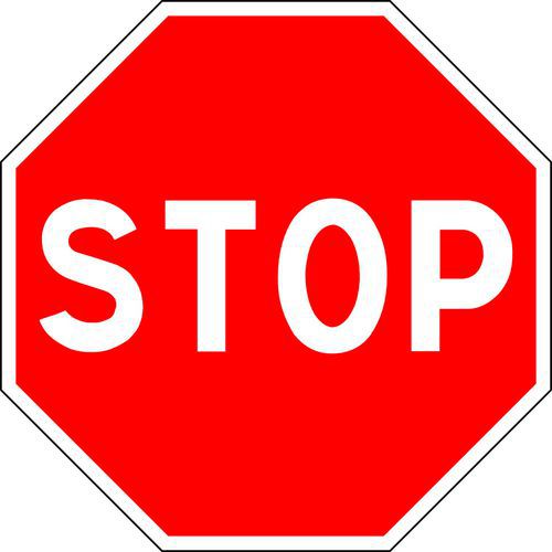 Panneau de signalisation Stop - Kelias