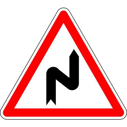 Panneau de signalisation succession de virages CL2 A1C - Kelias