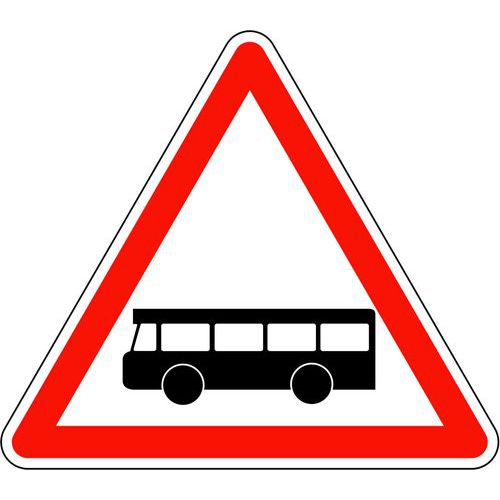 Panneau de signalisation traversée voie de bus CL2 - Kelias