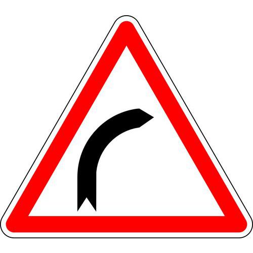 Panneau de signalisation Virage à droite - Kelias