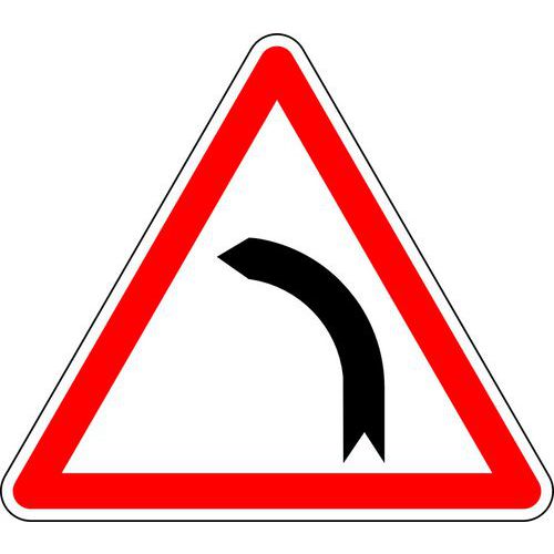 Panneau de signalisation Virage à gauche - Kelias