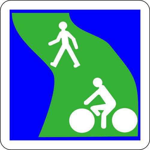 Panneau de signalisation Voie verte - Kelias