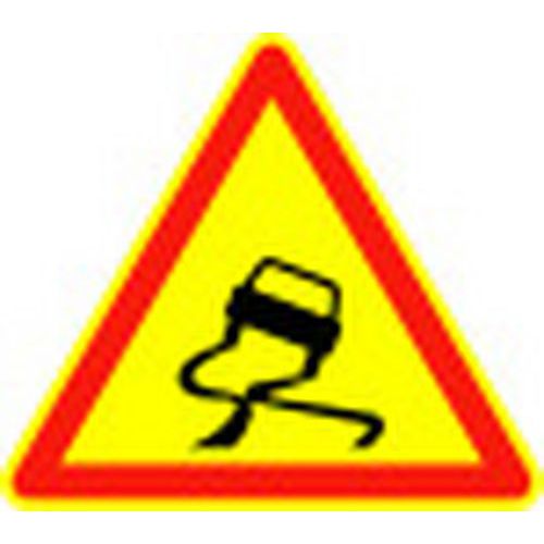 Panneau de chantier Chaussée glissante - Kelias