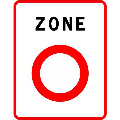 Panneau de signalisation B56 - Kelias