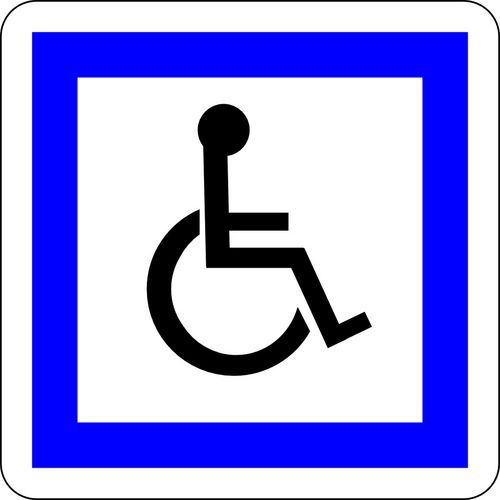 Panneau de signalisation Accès handicapés - Kelias