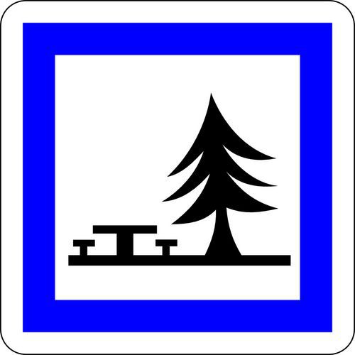 Panneau de signalisation Aire de pique nique - Kelias
