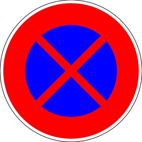 Panneau de signalisation Arrêt et stationnement interdit B6D - Kelias