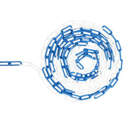 Chaîne plastique en sac - Bleu/blanc