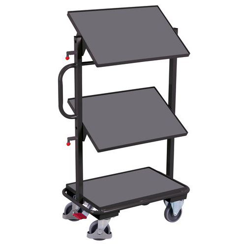 Chariot à plateaux pour bacs norme Europe - Capacité 200 Kg