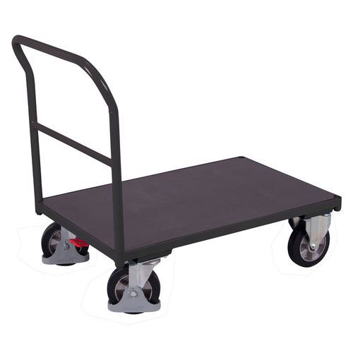 Chariot ergonomique plateau antidérapant - Capacité 1000 Kg